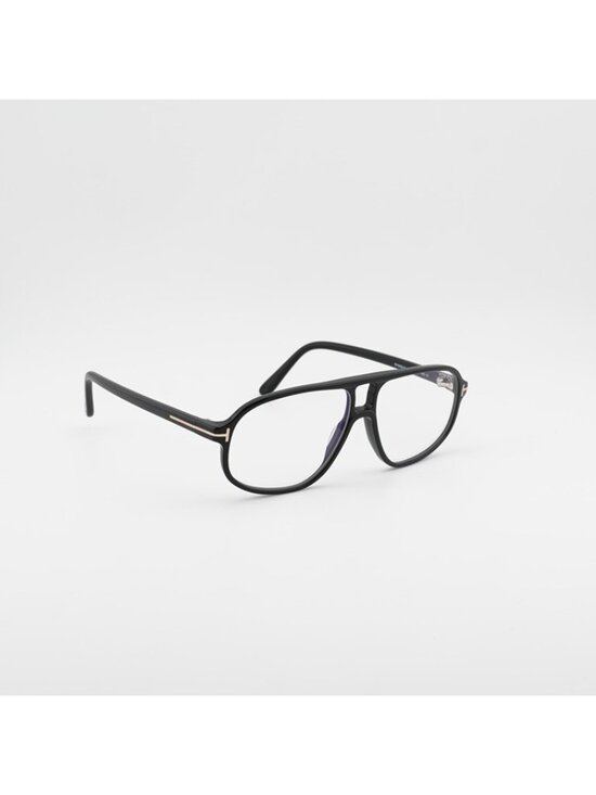 Tom Ford FT6082-B 001 Eyeglasses Black 57mm Aviator Frame